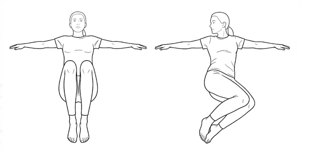 背中の張り　ストレッチ