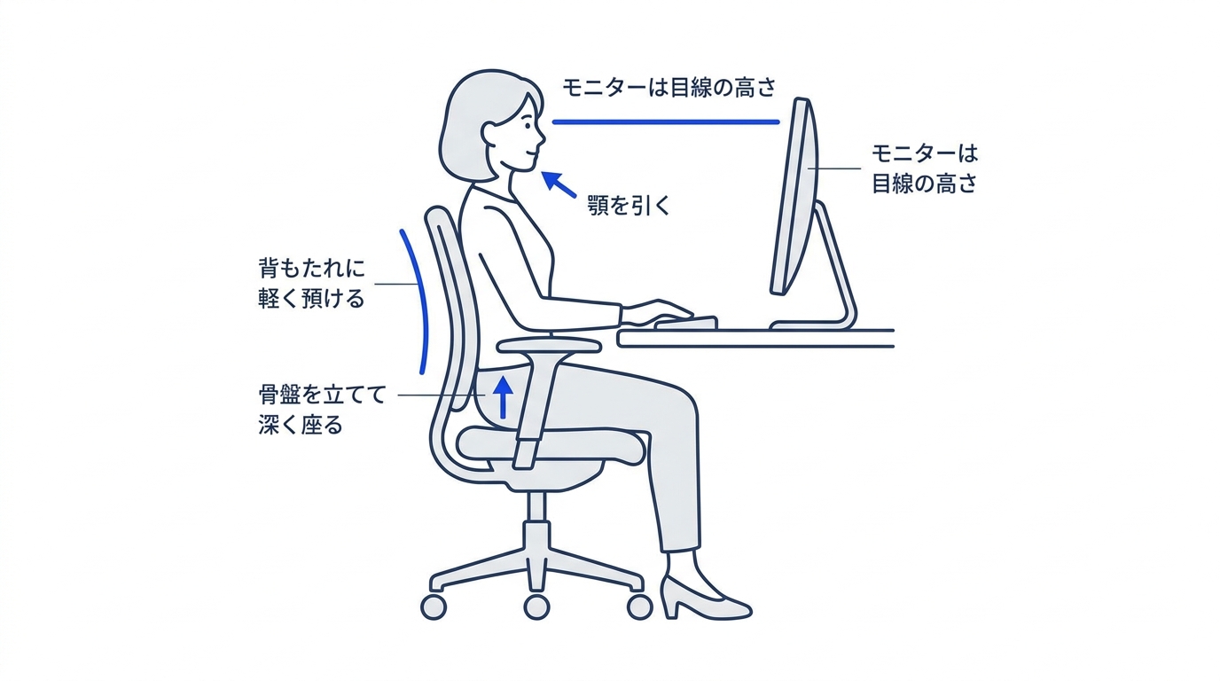 正しい座り方