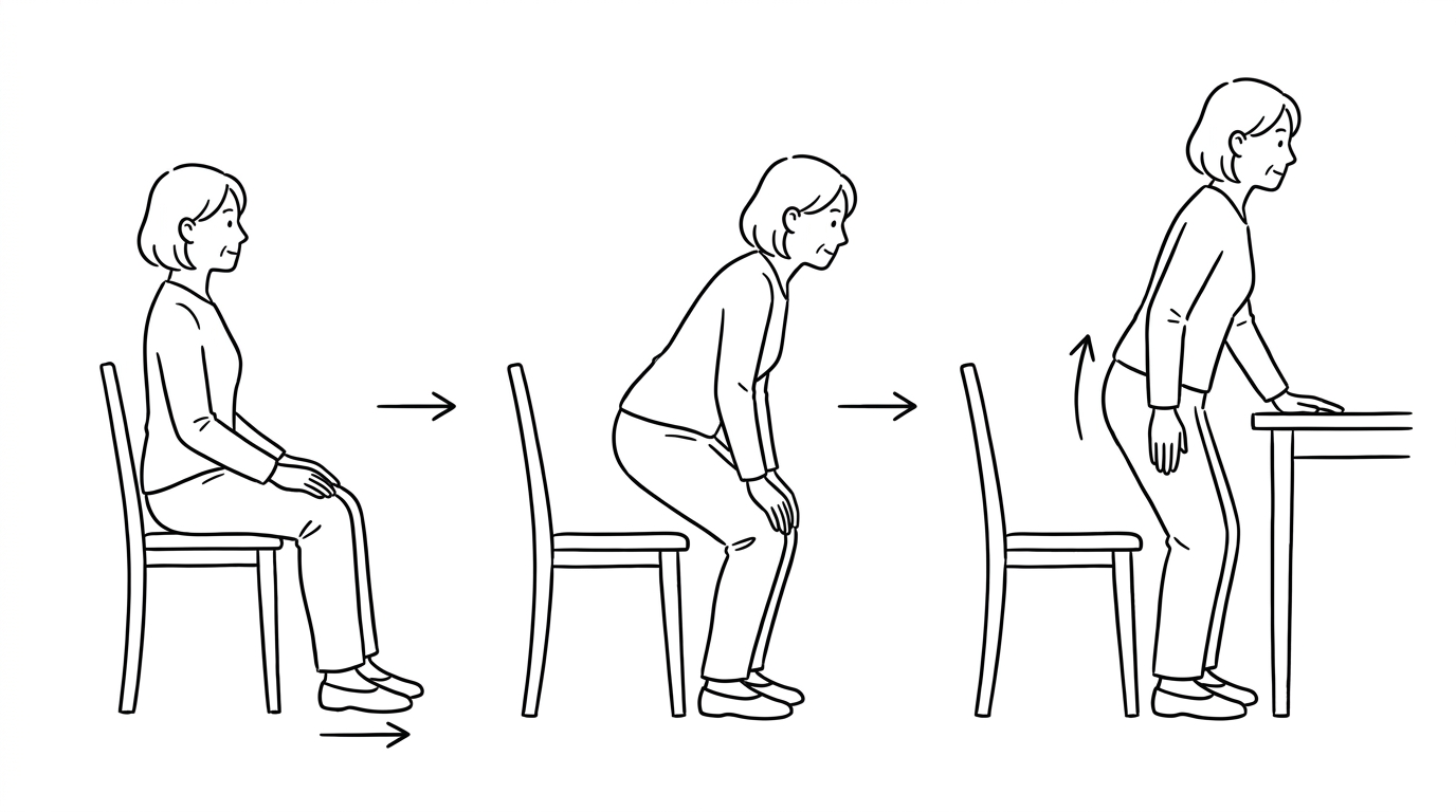 立ち上がりのコツ